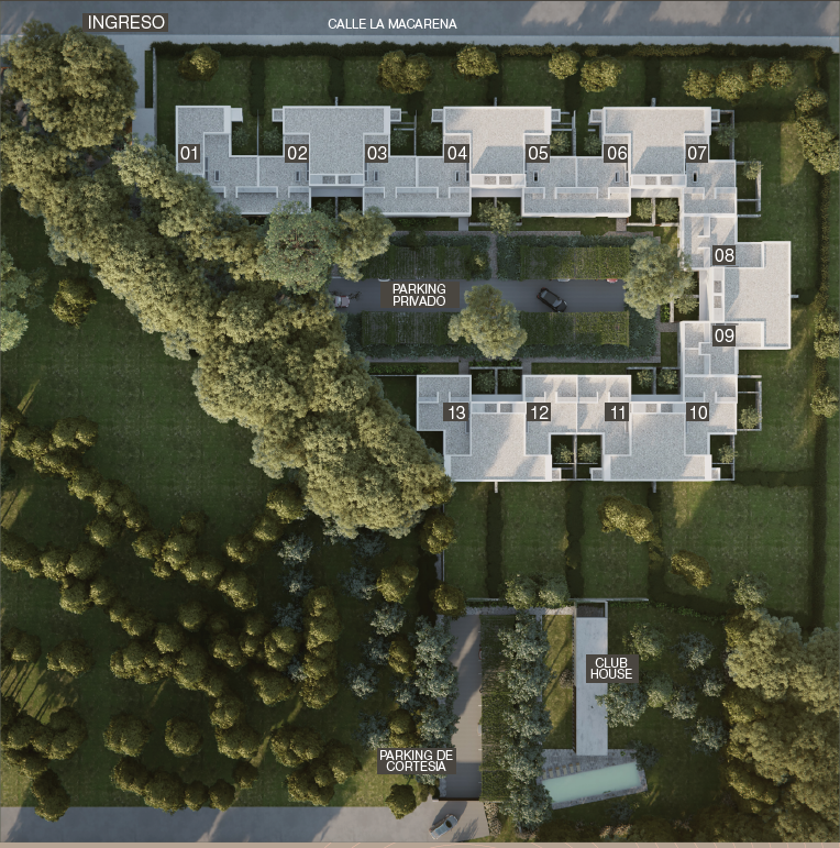 img-masterplan Casa Calma Villa Allende, Casa Calma