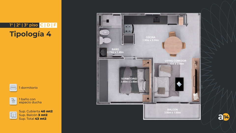 ALERCES-14-Tipologia-4 Alerces 14, Alerces 14
